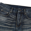 Blue Washed Baggy Cat Whisker Jeans