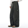 Vintage Workwear Wide-Leg Cargo Pants Multi Pocket Washed