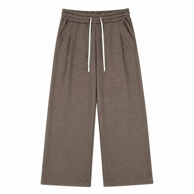 Quiet Luxury Old Money Style 320G Flower-Sand Straight-Leg Trousers
