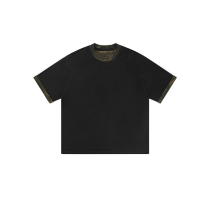 Stone Wash Camo Boxy T Shirt 8.5oz
