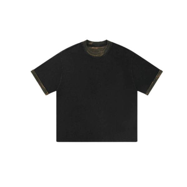 Stone Wash Camo Boxy T Shirt 8.5oz