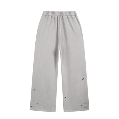 Multi Ripped Distressed Finish Jogger Pants