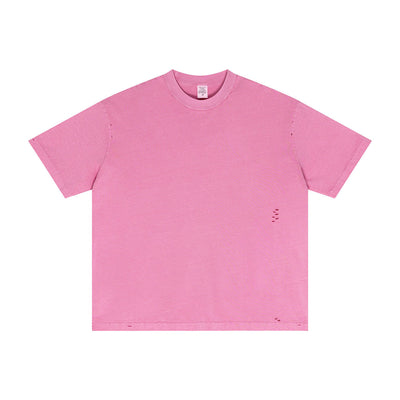 Vintage Wash Reverse Destructive T Shirt 275gsm
