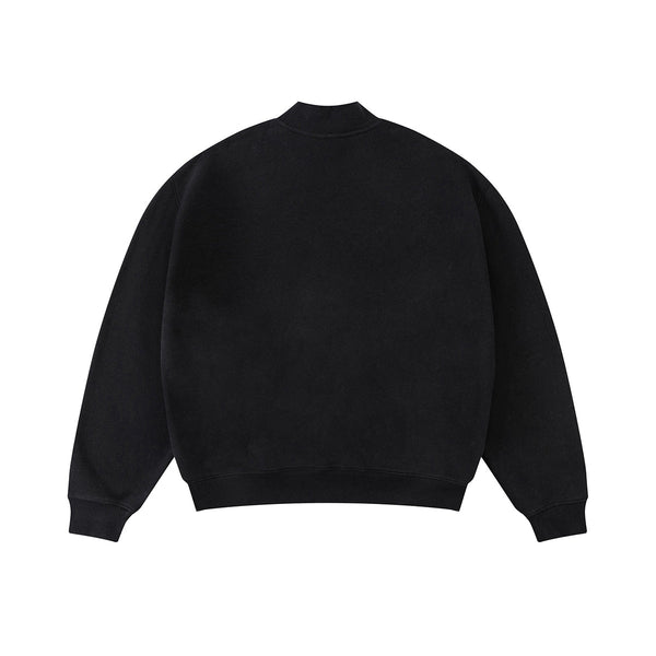 Soft Fleece Mock Neck Pullover Sweatshirt