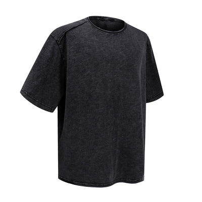 Oversized Street Style Vintage Faded Cotton T-Shirt