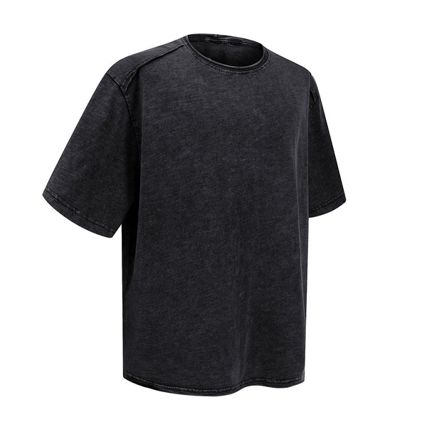 Oversized Street Style Vintage Faded Cotton T-Shirt