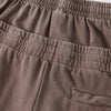 Double Waistband Snow Washed Distressed Shorts