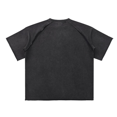 Heavy Washed Wax-Dyed High Street Raglan Tee