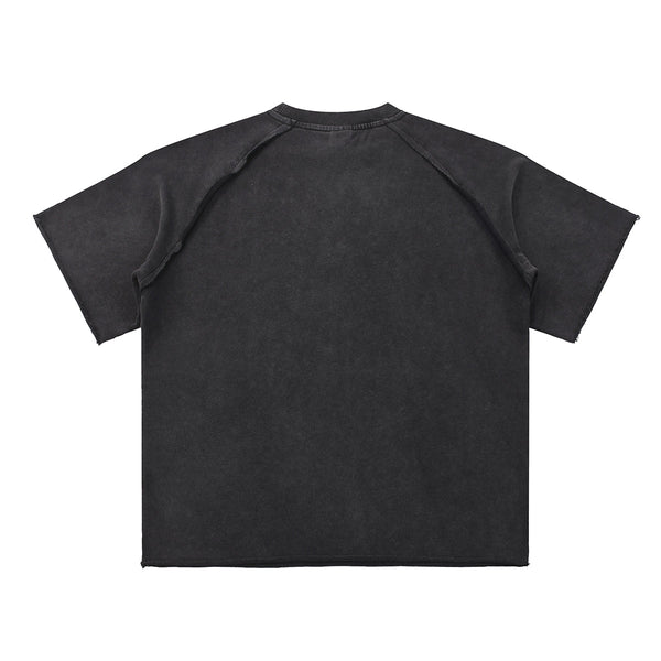 Heavy Washed Wax-Dyed High Street Raglan Tee