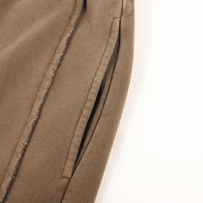 Distressed Washed Patchwork Jogger Pants