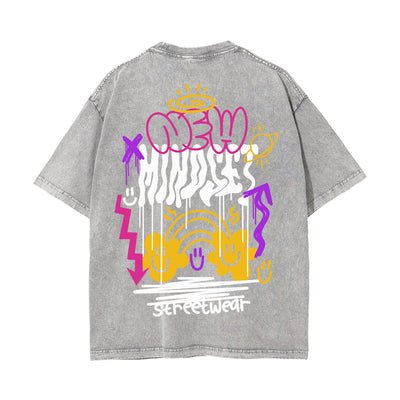 New Mindset Graffiti Washed Tee-INNBLAC