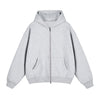 Heavyweight Double-Slider Zipper Fleece Hoodie