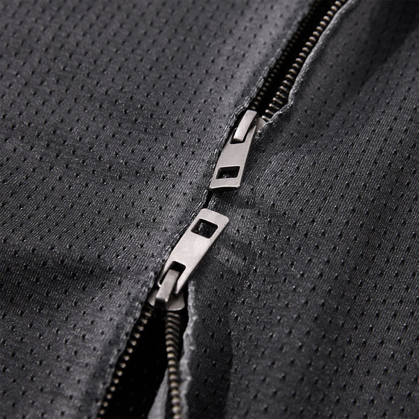 Lightweight Mesh Stand Collar Zip Vest