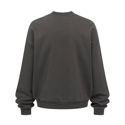 Brushed Fleece Soft Crewneck Pullover Sweatshirt
