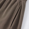 Curved Seam Straight Leg Casual Street Trousers