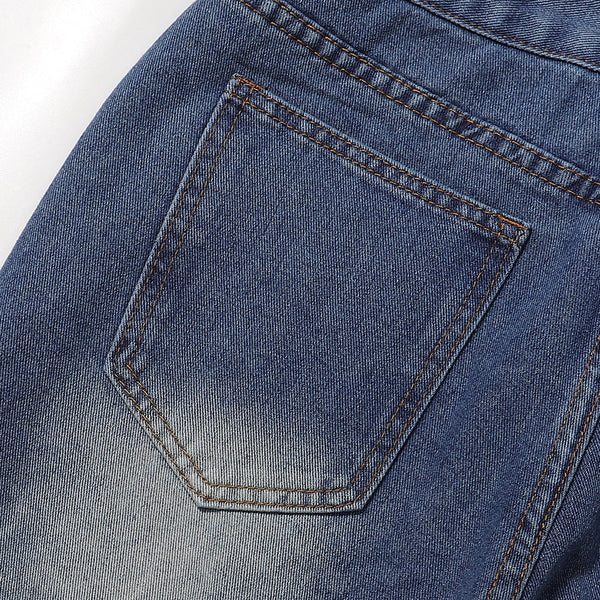 Vintage Washed Distressed Faded Denim Shorts