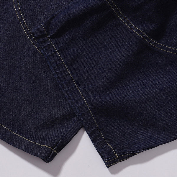 Wide Leg Utility Indigo Denim Pants