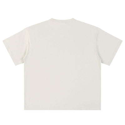 Relaxed Fit Boxy Solid Color Minimal Tee