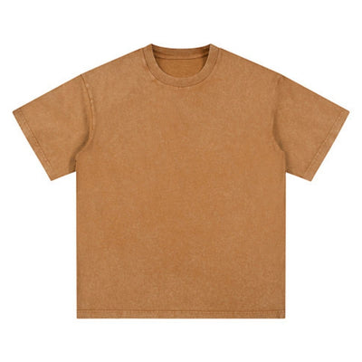 Washed Faded Baggy Cotton Tee 7.5oz