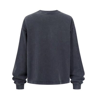 Washed Vintage Crewneck Long Sleeve