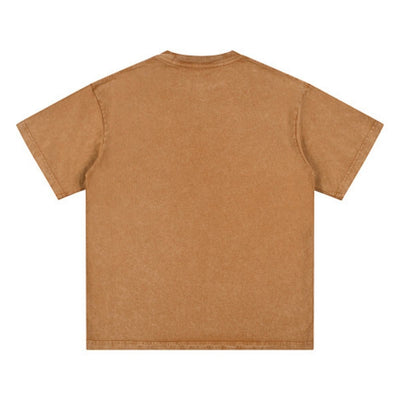 Washed Faded Baggy Cotton Tee 7.5oz