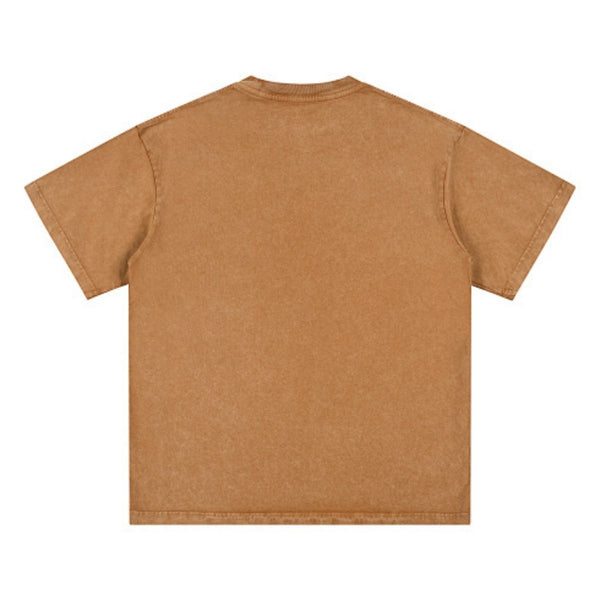 Washed Faded Baggy Cotton Tee 7.5oz
