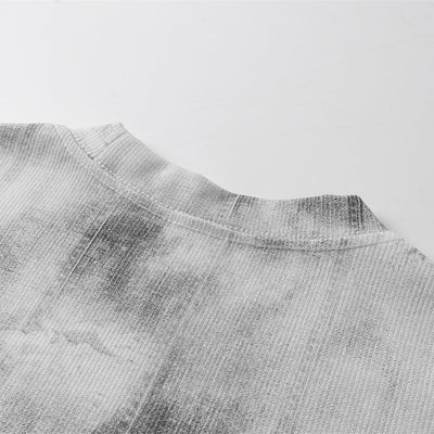 Gradient Graffiti Shadow Vintage Washed Distressed Tee