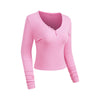 Long-Sleeve Ribbed Henley Top 275gsm
