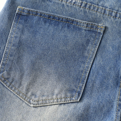 Paint Splatter Distressed Baggy Denim Pants