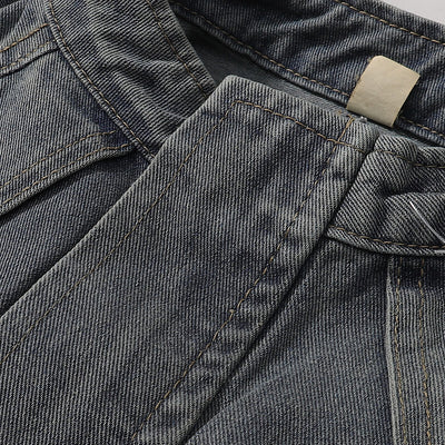 Washed Faded Oversized Denim Jacket