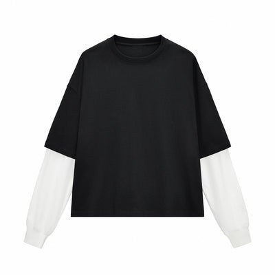 Boxy Fit Two-Layer Sleeve T-Shirt 8.4oz