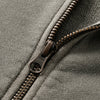 Stand Collar Panel Detail Washed Zip Up Sweatshirt
