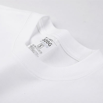 Relaxed Fit Solid Color Cotton Tee 220gsm