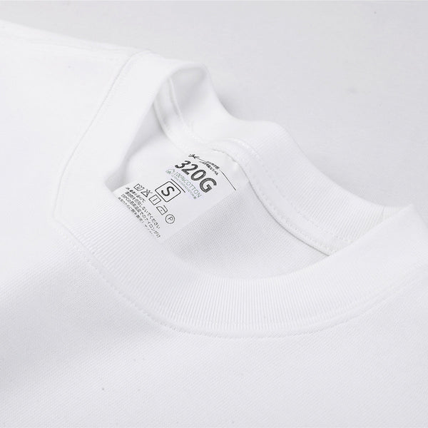 Relaxed Fit Solid Color Cotton Tee 220gsm