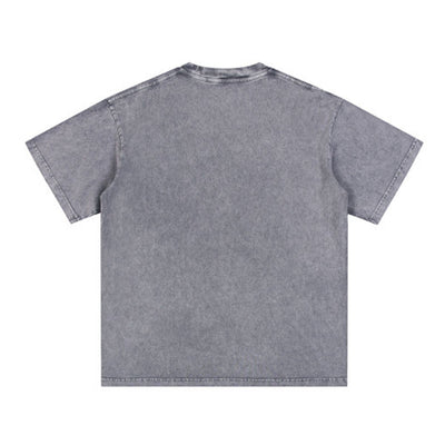 Washed Faded Baggy Cotton Tee 7.5oz