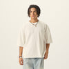 Boxy Cropped Raw Edge T-Shirt