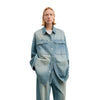 Oversized Vintage Washed Denim Shacket