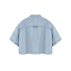 Washed Cotton Button Collar Tee 310G