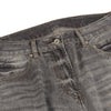 Vintage Washed Distressed Wide Leg Straight Denim Pants