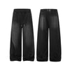 Streetwear Washed Gradient Big Pocket Baggy Wide-Leg Jogger Trousers