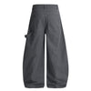 Curved Seam Cargo Loose Fit Pants