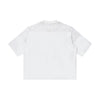 Openwork Lace-Stitching V-Neck Boxy Tee