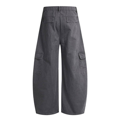 Vintage Multi-Pocket Curved Relaxed Pants