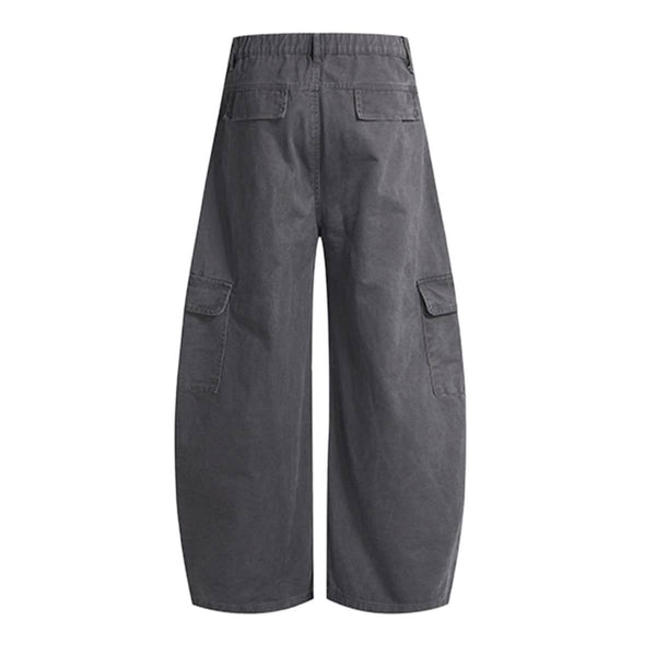 Vintage Multi-Pocket Curved Relaxed Pants