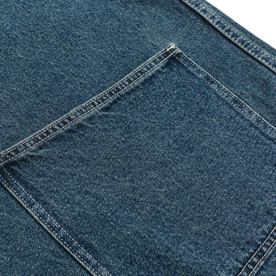 Loose Fit Denim Button-Front Jacket