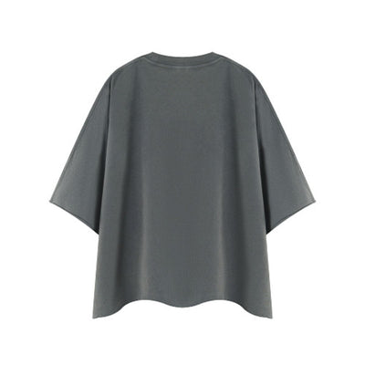 Washed Boxy Cropped Raglan Tee