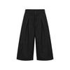Vintage Draped Pleated Bermuda Shorts