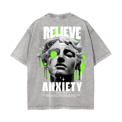Relieve Anxiety Streetwear Statue Graphic Tee-INNBLAC