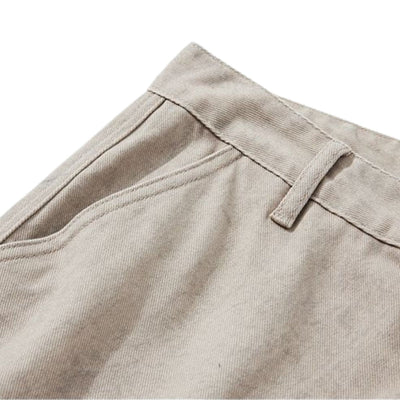 Cargo Wide-Leg Cropped Cotton Pants