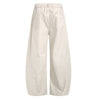 Vintage Washed Curved Panel Barrel-Leg Pants
